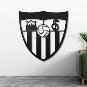 Sevilla Metal Logo Sign, Iconic Football Club Art, LED Game Room Decor, Ultimate Soccer Fan Gift