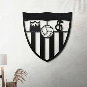 Sevilla Metal Logo Sign, Iconic Football Club Art, LED Game Room Decor, Ultimate Soccer Fan Gift