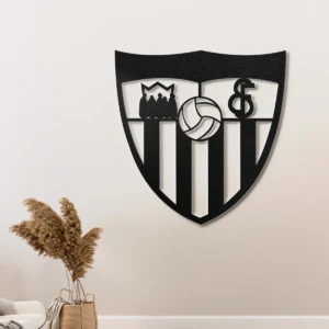 Sevilla Metal Logo Sign, Iconic Football Club Art, LED Game Room Decor, Ultimate Soccer Fan Gift