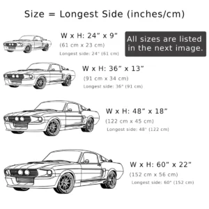 Shelby GT500CR Metal Art, Classic Muscle Car Silhouette, Garage Wall Decor, Car Lover Gift