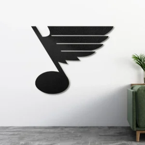 St. Louis Blues Metal Logo Sign, Dynamic NHL Decor, LED Game Room Art, True Hockey Fan Gift