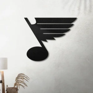 St. Louis Blues Metal Logo Sign, Dynamic NHL Decor, LED Game Room Art, True Hockey Fan Gift