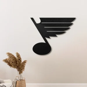 St. Louis Blues Metal Logo Sign, Dynamic NHL Decor, LED Game Room Art, True Hockey Fan Gift