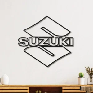 Suzuki Metal Logo Art, Dynamic Motorsport Decor, RGB LED Garage Sign, Rider Enthusiast Gift