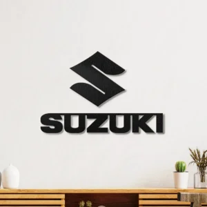Suzuki Metal Logo, Bold Automotive Decor, RGB LED Wall Art, Motorcycle Fanatic Gift