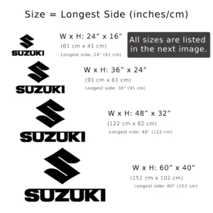 Suzuki Metal Logo, Bold Automotive Decor, RGB LED Wall Art, Motorcycle Fanatic Gift