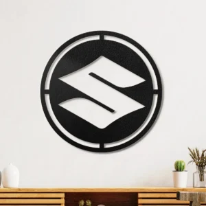 Suzuki Metal Logo, Iconic Motorcycle Art, RGB LED Wall Decor, Motorsport Fan Gift