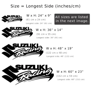 Suzuki Racing Metal Art, Bold Motorsport Logo, RGB LED Garage Sign, Motorcycle Fan Gift