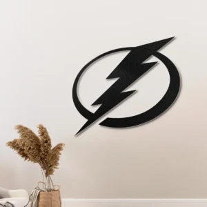 Tampa Bay Lightning Metal Wall Art, Iconic NHL Logo Decor, LED Game Room Sign, Hockey Fan Gift