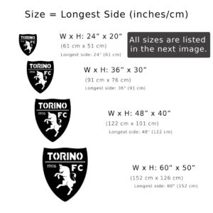 Torino FC Metal Logo Sign, Iconic Serie A Football Art, LED Game Room Decor, Dedicated Fan Gift
