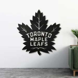 Toronto Maple Leafs Metal Logo, Iconic NHL Wall Art, Optional LED Game Room Sign, Hockey Fan Gift