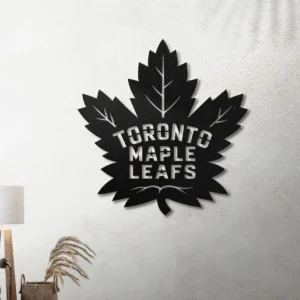 Toronto Maple Leafs Metal Logo, Iconic NHL Wall Art, Optional LED Game Room Sign, Hockey Fan Gift