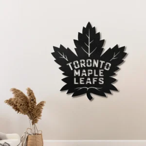 Toronto Maple Leafs Metal Logo, Iconic NHL Wall Art, Optional LED Game Room Sign, Hockey Fan Gift
