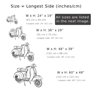 Vespa Rally Metal Art, Classic Scooter Silhouette, Garage Wall Decor, Italian Rider Gift