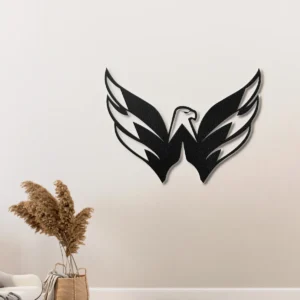 Washington Capitals Metal Logo Sign, Iconic NHL Hockey Art, LED Game Room Decor, Ultimate Fan Gift