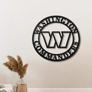 Washington Commanders Metal Logo Art, Iconic NFL Team Decor, Optional LED Wall Sign, Football Fan Gift