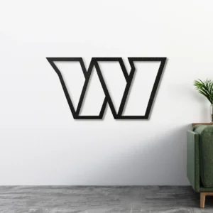 Washington Metal Wall Decor, Modern 'W' Emblem, Dynamic LED Display, Ultimate Sports Fan Gift