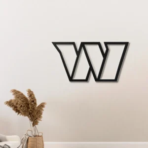 Washington Metal Wall Decor, Modern 'W' Emblem, Dynamic LED Display, Ultimate Sports Fan Gift
