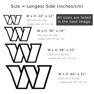 Washington Metal Wall Decor, Modern 'W' Emblem, Dynamic LED Display, Ultimate Sports Fan Gift