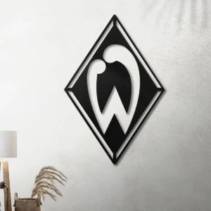 Werder Bremen Metal Logo Art, Iconic Bundesliga Decor, LED Game Room Sign, Football Fan Gift