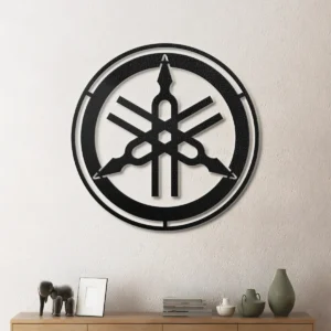 Yamaha Metal Logo, Iconic Motorcycle Art, RGB LED Garage Sign, Biker Gift