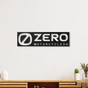 Zero Motorcycles Metal Logo, Electric Bike Wall Art, RGB LED Garage Sign, Rider Enthusiast Gift