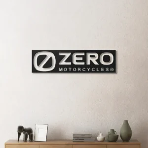 Zero Motorcycles Metal Logo, Electric Bike Wall Art, RGB LED Garage Sign, Rider Enthusiast Gift