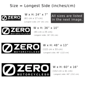 Zero Motorcycles Metal Logo, Electric Bike Wall Art, RGB LED Garage Sign, Rider Enthusiast Gift